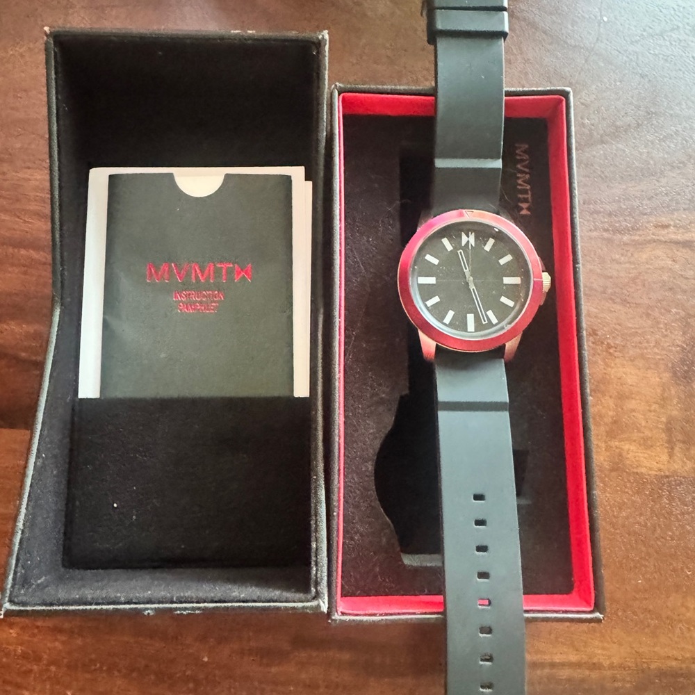 MVMT Red and Black Men's Watch